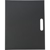 Folder with natural card cover, in black