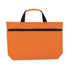 Non-woven document bag. in orange