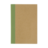 Notebook with card cover in light-green