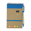 Wire bound notebook. in light-blue