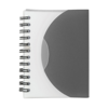 Small wire bound notebook. in grey