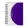 Small wire bound notebook. in purple