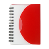 Small wire bound notebook. in red