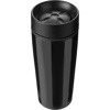 Stainless steel 450ml travel mug a plastic interior. in black