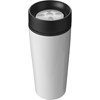 Stainless steel 450ml travel mug a plastic interior. in white