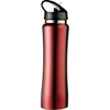 Aluminium sports flask, 500ml in red