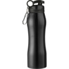 Aluminium sports bottle, 750ml in black