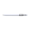 Plastic ballpen with black ink. in white-and-transparent%20black