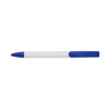 Plastic ballpen with blue ink. in white-and-blue