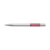 Aluminium Ballpen With Black Ink in silver-and-red
