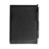 Notebook With Pu Cover And Pen in black