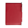 Notebook With Pu Cover And Pen in red
