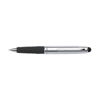 Steel ballpen with silicone barrel. in black