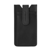 Leather Charles Dickens® phone holder. in black