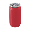 Double walled, 330ml leak proof steel drinking can. in red