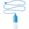 Plastic pull lamp with a 1W, white LED light.  in light-blue