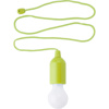 Plastic pull lamp with a 1W, white LED light.  in lime