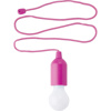 Plastic pull lamp with a 1W, white LED light.  in pink