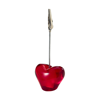 Heart Shaped Memo Holder in red