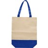 Imitation linen shopping bag in Blue