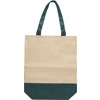 Imitation linen shopping bag in Green