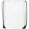 Drawstring backpack in White