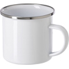 Enamel steel mug (350ml) in White