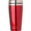 Stainless steel double walled drinking mug (450ml) in Red
