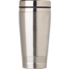 Stainless steel double walled drinking mug (450ml) in Silver