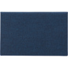 Horizontal, curved business card holder with PU finish, magnet closing and velvet inside.  in Blue