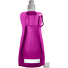 Foldable plastic water bottle in pink