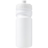 Recyclable single walled bottle (500ml) in White