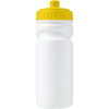 Recyclable single walled bottle (500ml) in Yellow