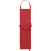 Cotton with polyester apron in Red