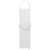 Cotton with polyester apron in White