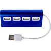 Aluminium USB hub in Blue