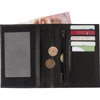 Leather RFID credit card wallet in Black