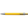 Plastic ballpen with black ink. in yellow