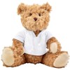 Plush teddy bear with hoodie in White