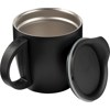 Double walled steel travel mug (350ml) in Black