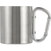 Stainless steel double walled travel mug (185ml) in Silver