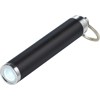 LED flashlight with key ring in Black
