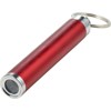 LED flashlight with key ring in Red