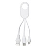 Charger cable set in White