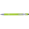 Ballpen with rubber finish in Lime