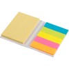Notebook with sticky notes in White