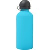 Aluminium single walled water bottle (600ml) in Light Blue