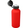 Aluminium single walled water bottle (600ml) in Red