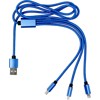 The Danbury - USB charging cable in Cobalt Blue