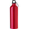 Aluminium single walled bottle (750ml) in Red